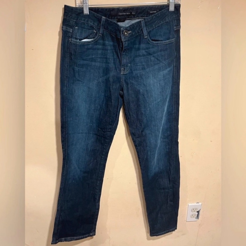 Calvin Klein Dark Blue Lean Boot Jeans